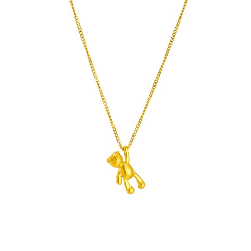 LUXURYJOYAS - Collar Trébol Bañado Oro 18kt Amuleto suerte