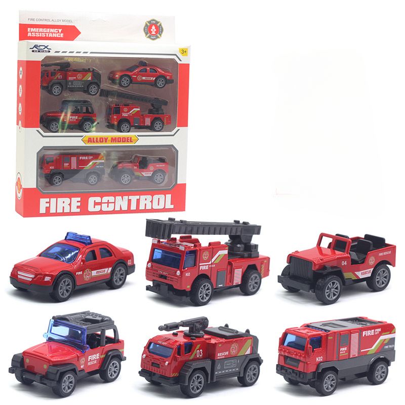 TIOZONEY - 6 pcs Vehículo de ingeniería de juguetes