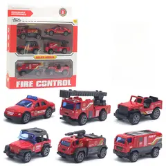 TIOZONEY - 6 pcs Vehículo de ingeniería de juguetes