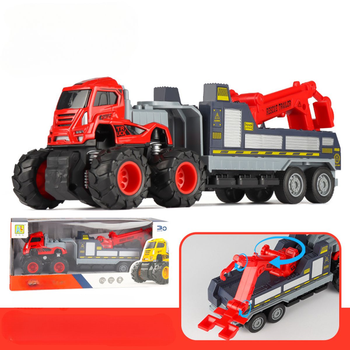 TIOZONEY - Camión de bomberos de juguetes infantiles