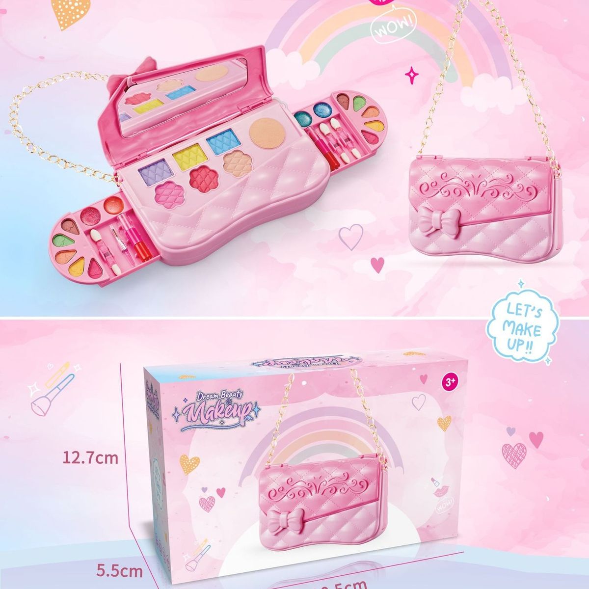 TIOZONEY - Bolsa de juguetes de maquillaje para niños