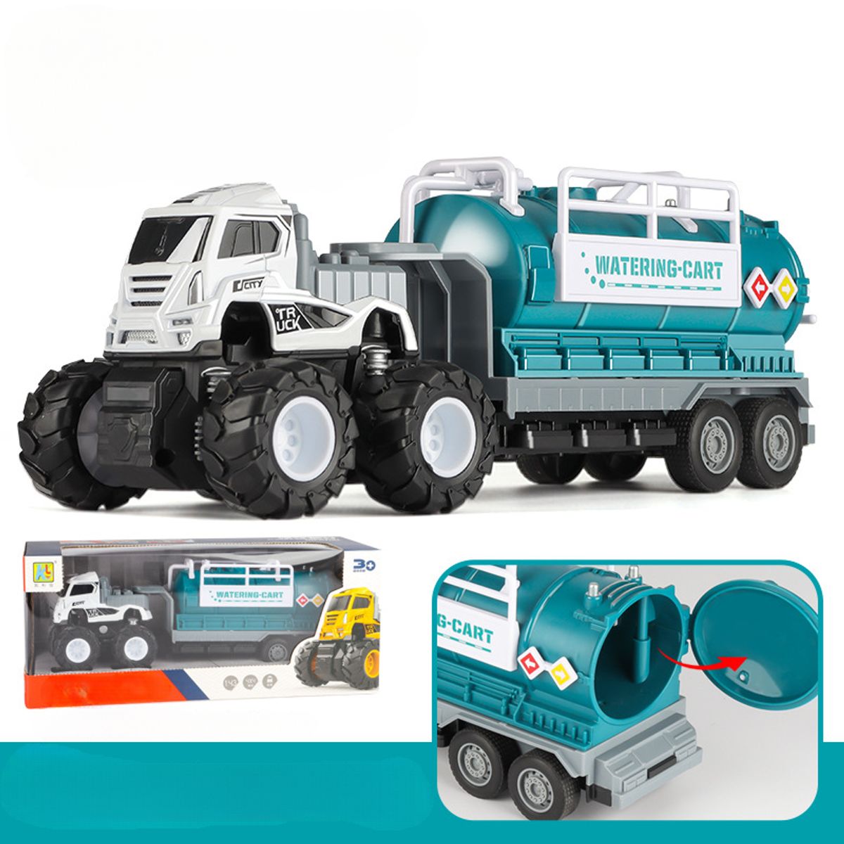 TIOZONEY - Camión de bomberos de juguetes infantiles