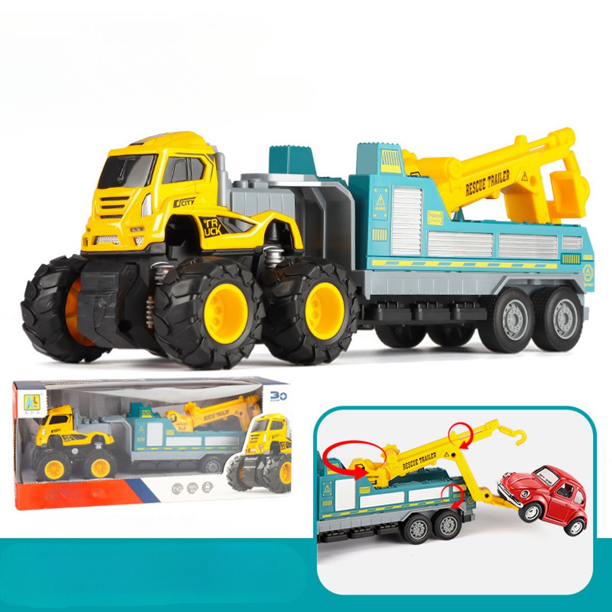 TIOZONEY - Camión de bomberos de juguetes infantiles