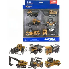 TIOZONEY - 6 pcs Vehículo de ingeniería de juguetes