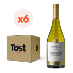 TARAPACA - 6x Vino Tarapacá Reserva Chardonnay 750cc
