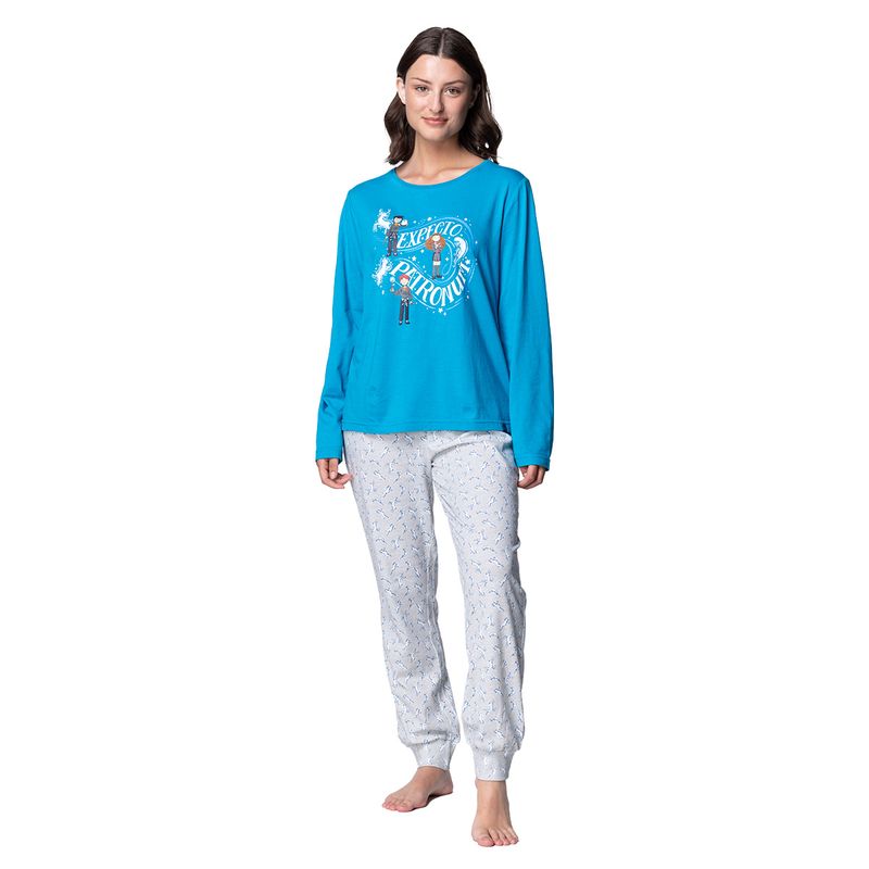 TOP - Pijama Largo Mujer Algodón Invierno Harry Potter C1 Top