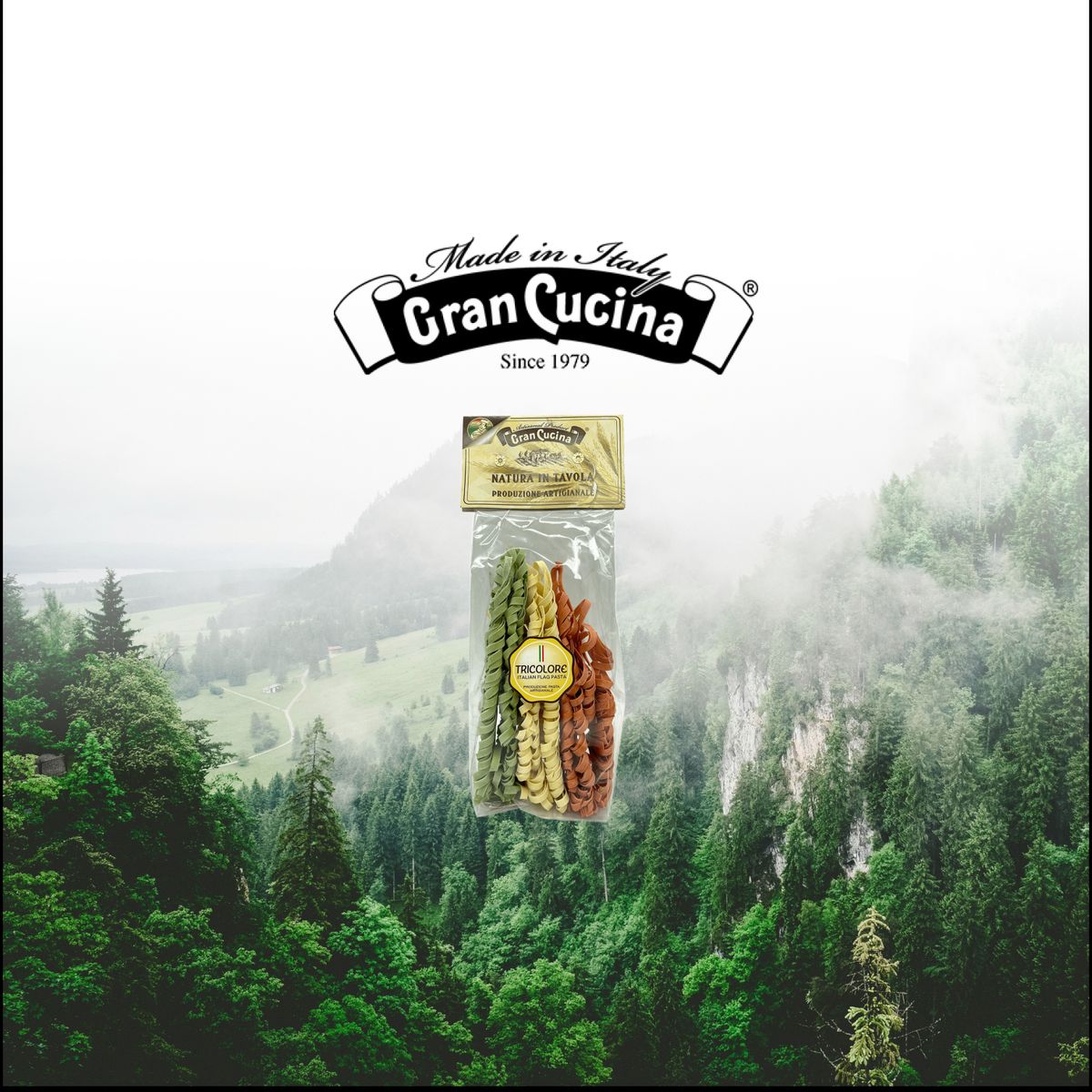 GRAN CUCINA - Pasta Tagliatelle al Huevo Tricolor Gran Cucina - 250 gr