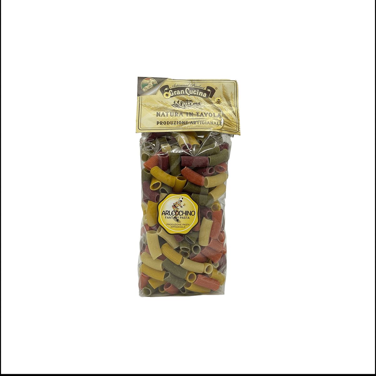 GRAN CUCINA - Rigatoni Arlecchino Multicolor Gran Cucina 1 x 500 gr