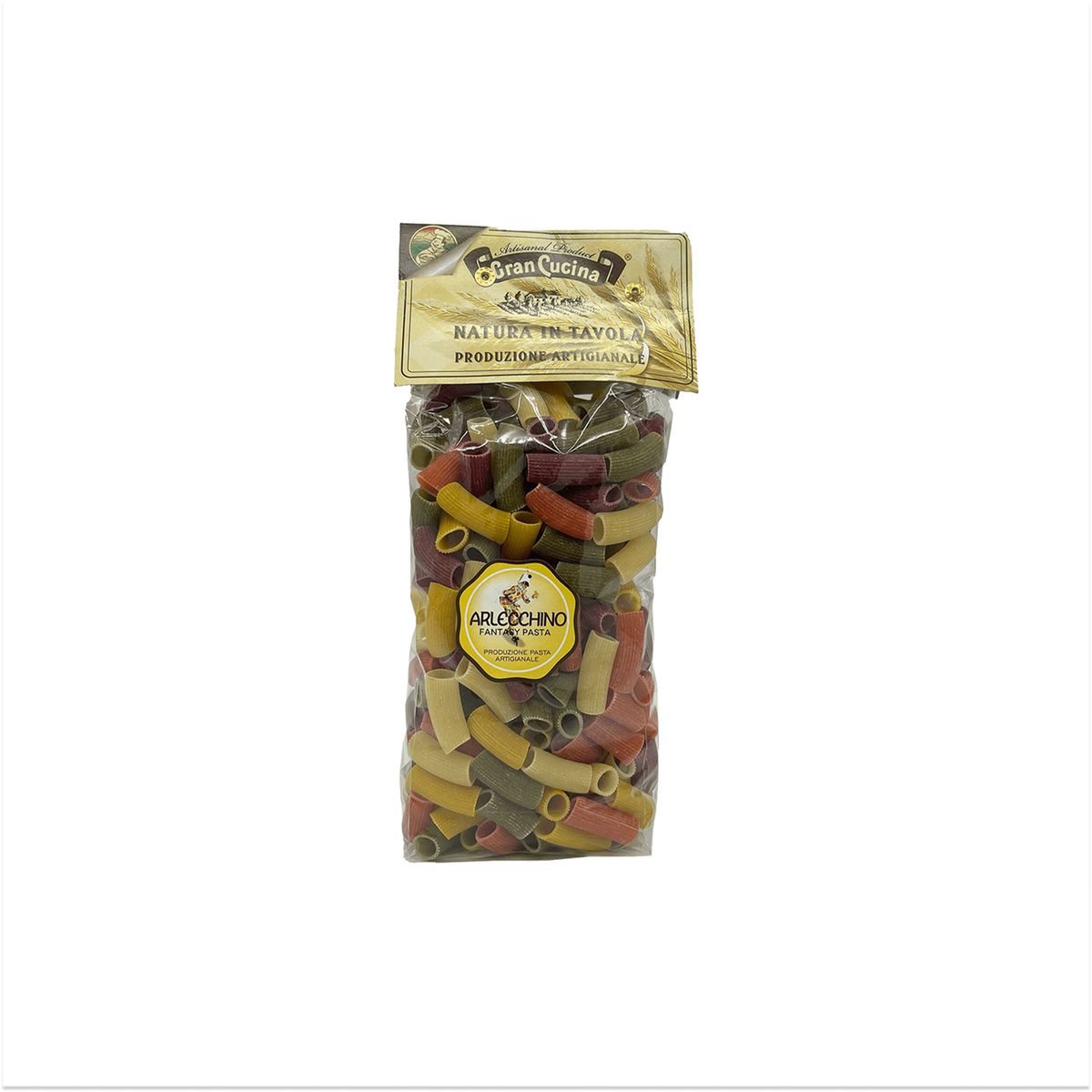 GRAN CUCINA - Rigatoni Arlecchino Multicolor Gran Cucina 1 x 500 gr