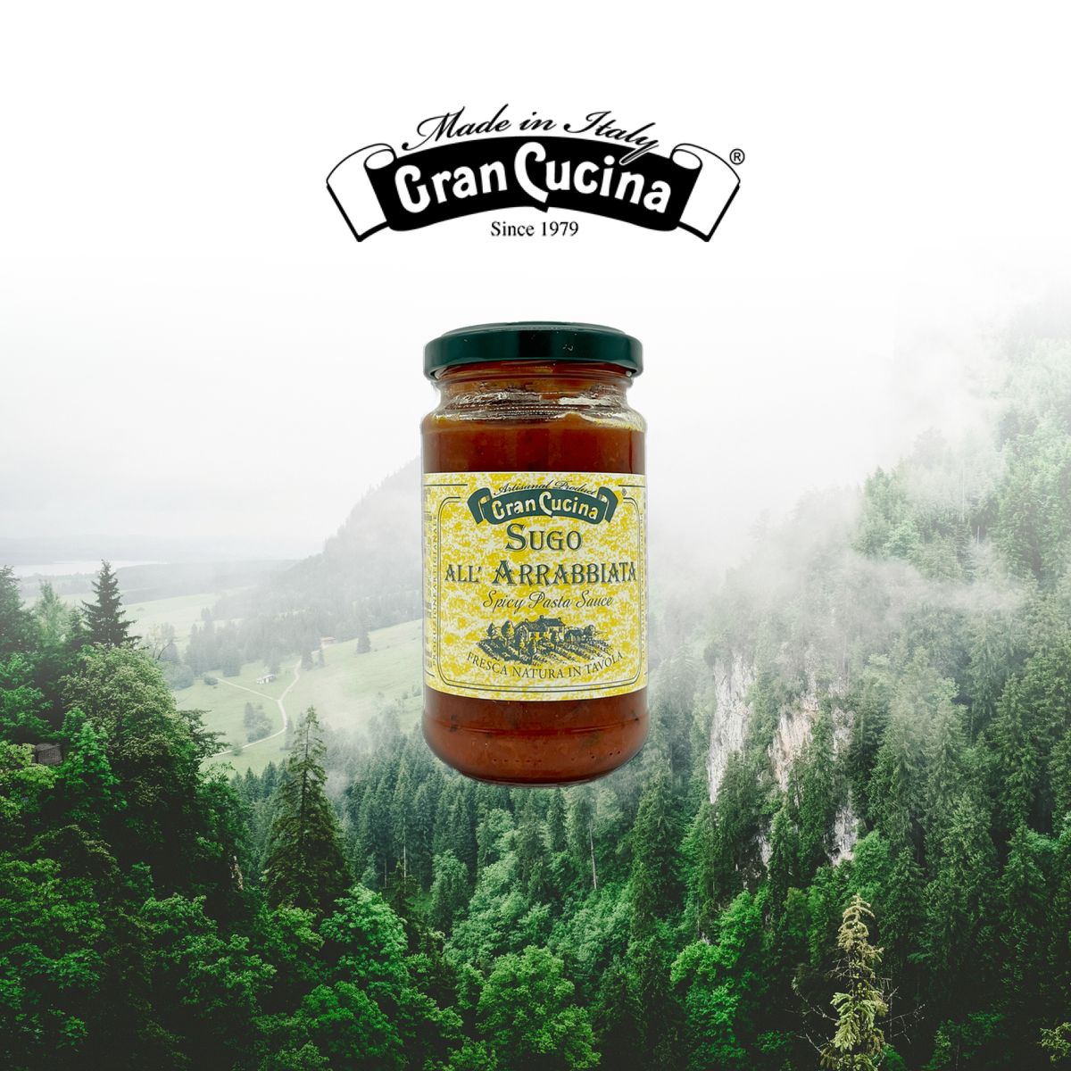 GRAN CUCINA - Salsa Picante Italiana Arrabbiata Gran Cucina - 180 gr