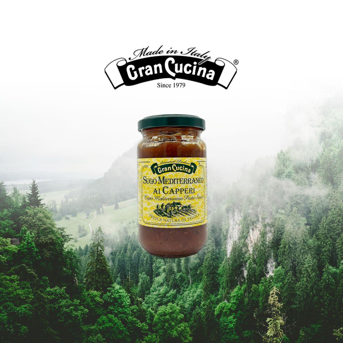 GRAN CUCINA - Salsa Mediterránea con Alcaparras Gran Cucina - 180 gr