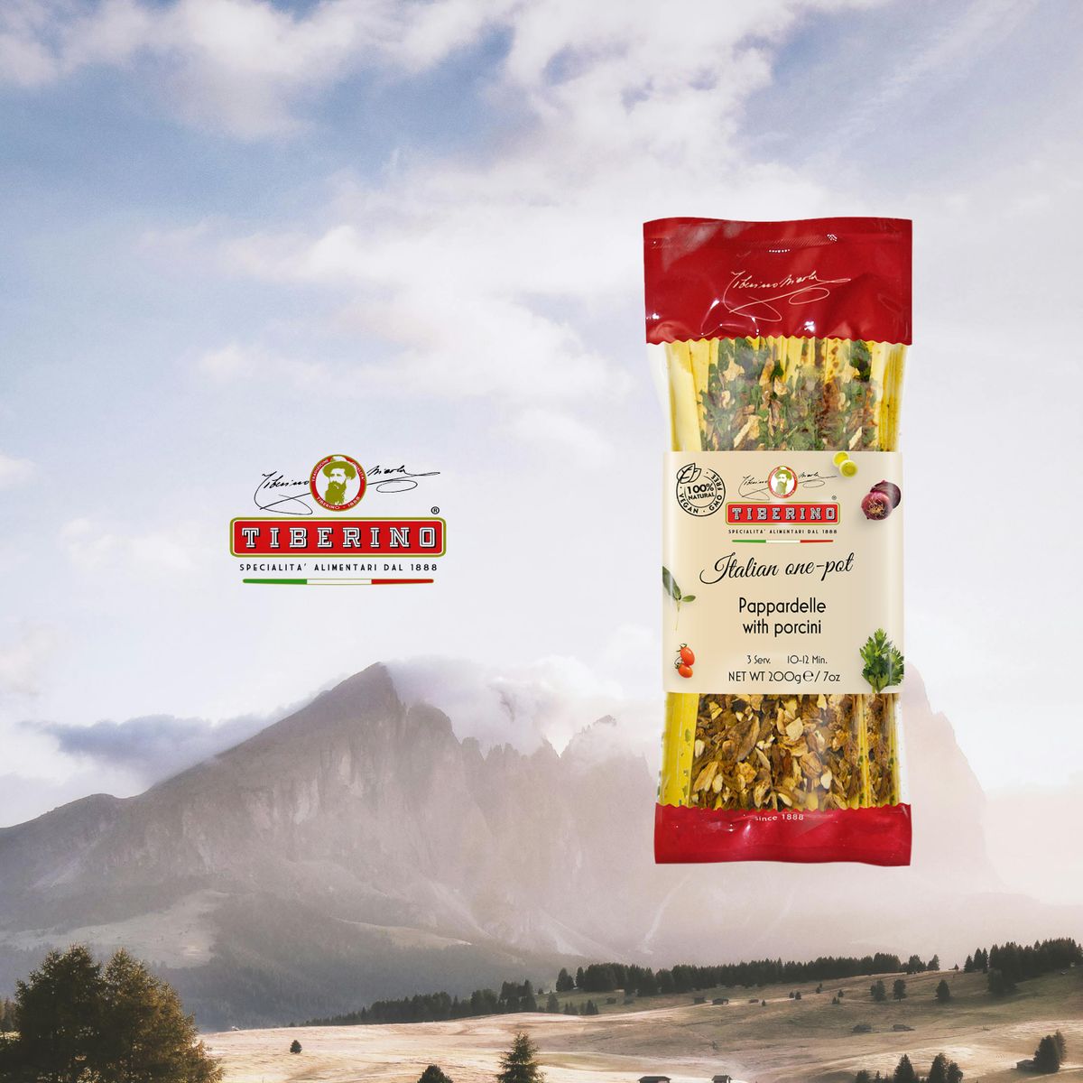 TIBERINO - Tallarines Pappardelle con Porcini Tiberino 1 x 200 gr