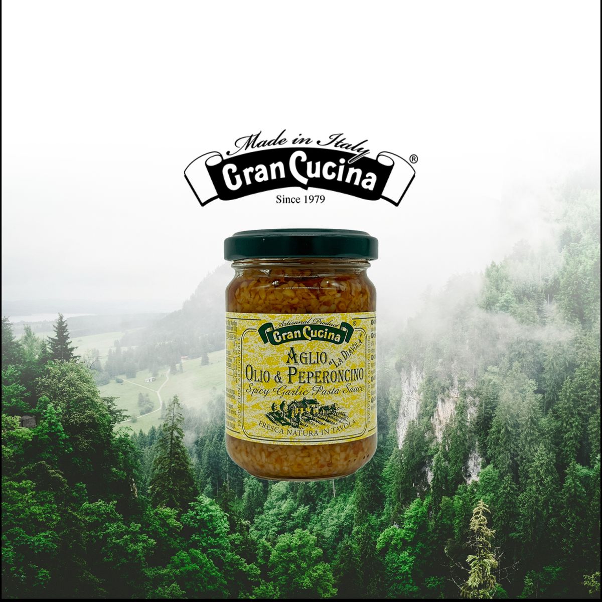 GRAN CUCINA - Ajo y Chili Pepper en Aceite Gran Cucina 1 x 130 gr