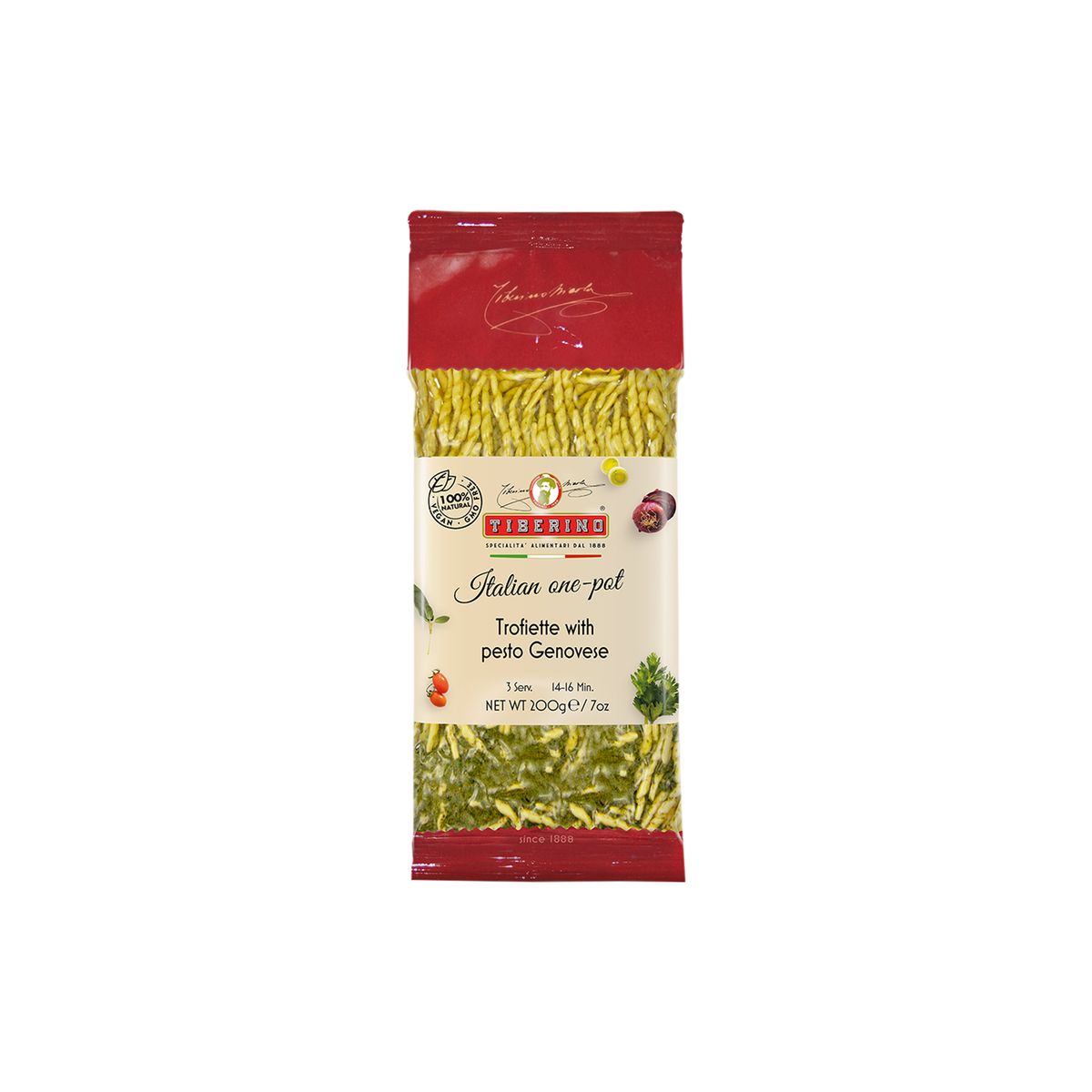 TIBERINO - Pasta Trofiette Pesto Genovese Tiberino 1 x 200 gr