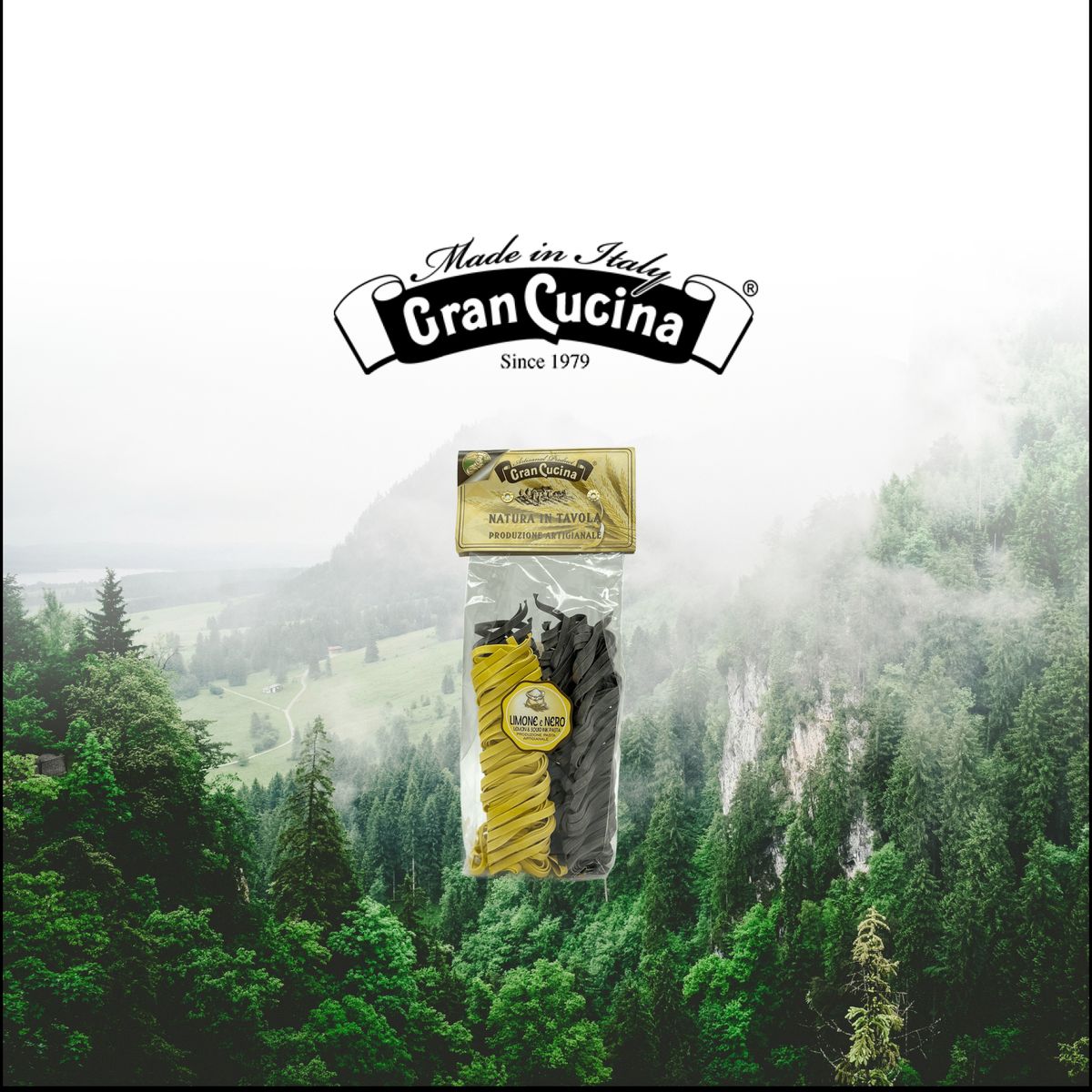 GRAN CUCINA - Tagliatelle Limón y Tinta de Calamar Gran Cucina - 250 gr