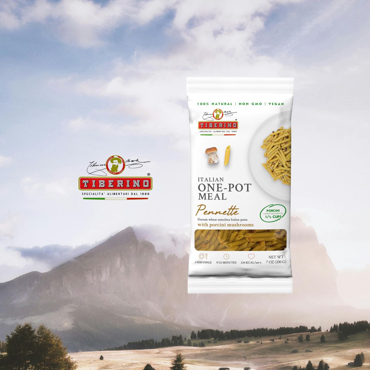 TIBERINO - Pasta Pennette Porcini Tiberino 1 x 200 gr