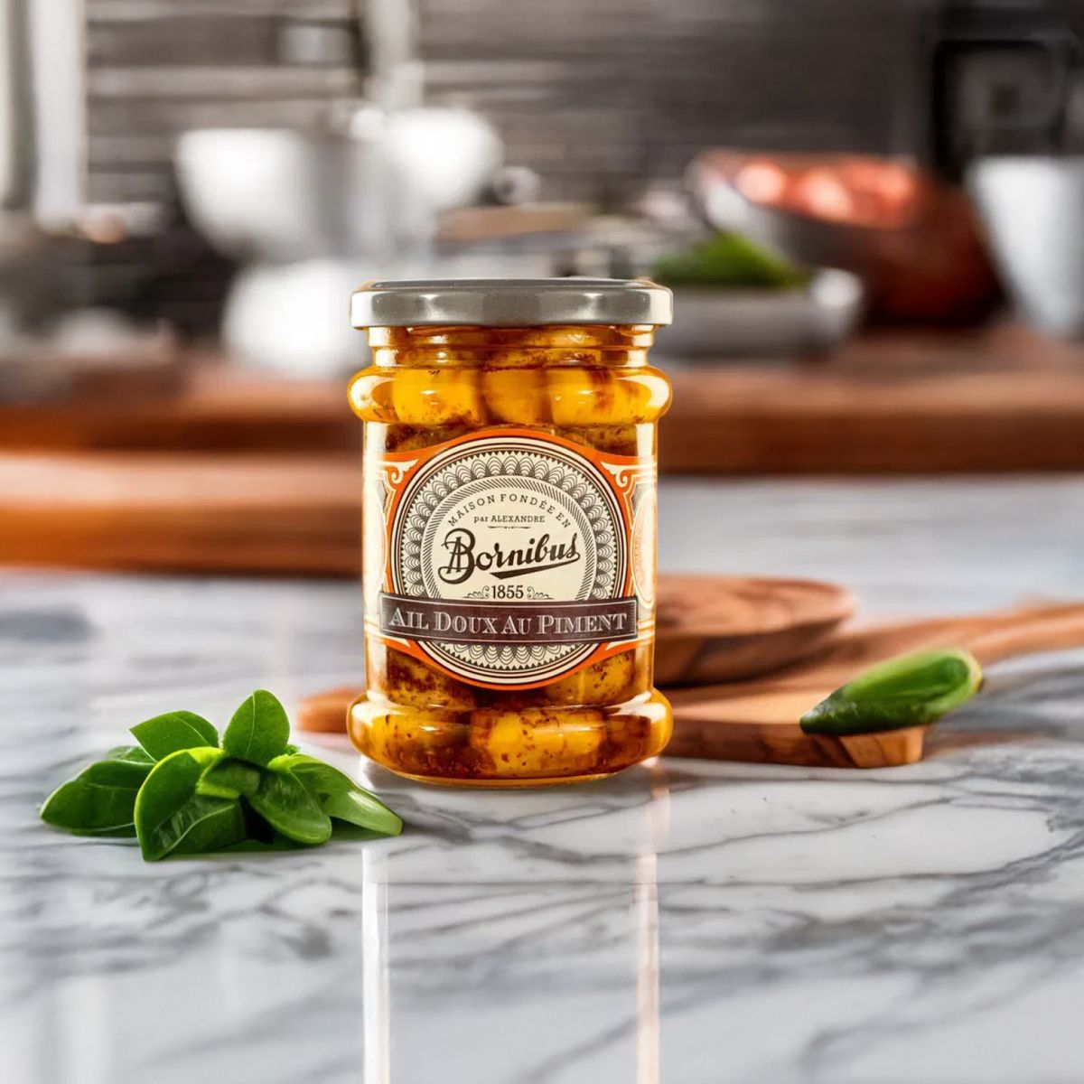 BORNIBUS - Encurtido de Ajo Pimiento Picante Bornibus - 250 gr