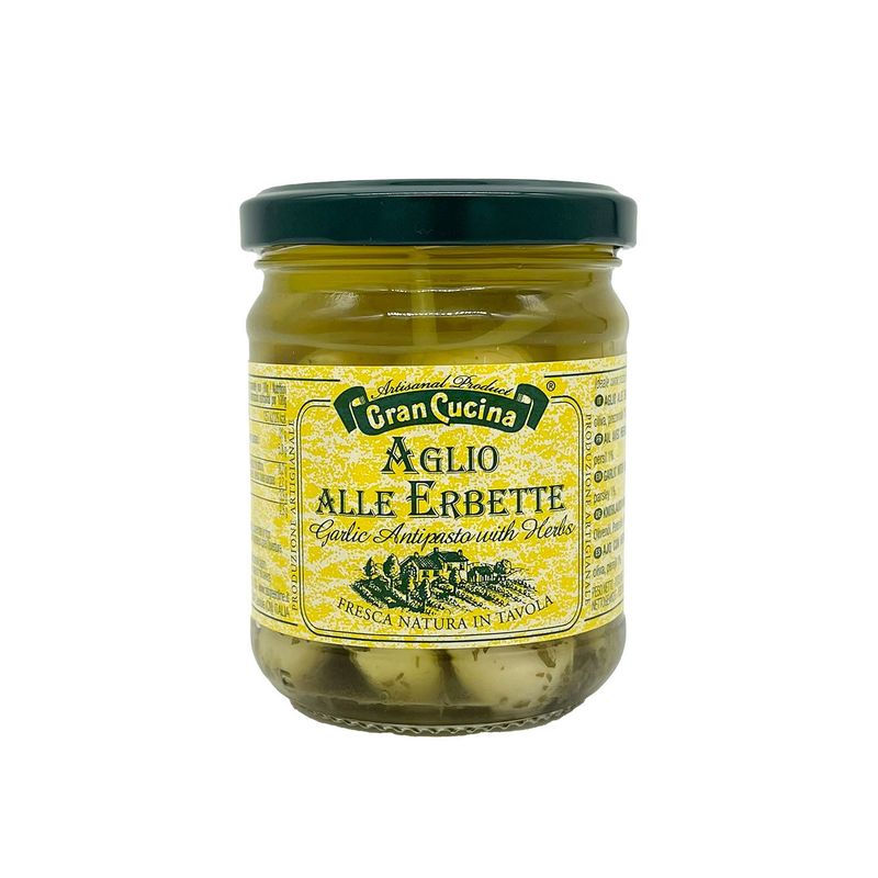 GRAN CUCINA - Encurtido de Ajo con Hierbas Gran Cucina - 180 gr