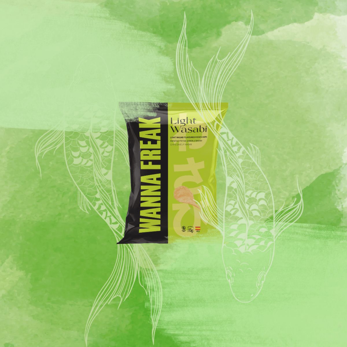 WANNA FREAK - Papas Fritas Sabor Wasabi Wanna Freak - 115 gr