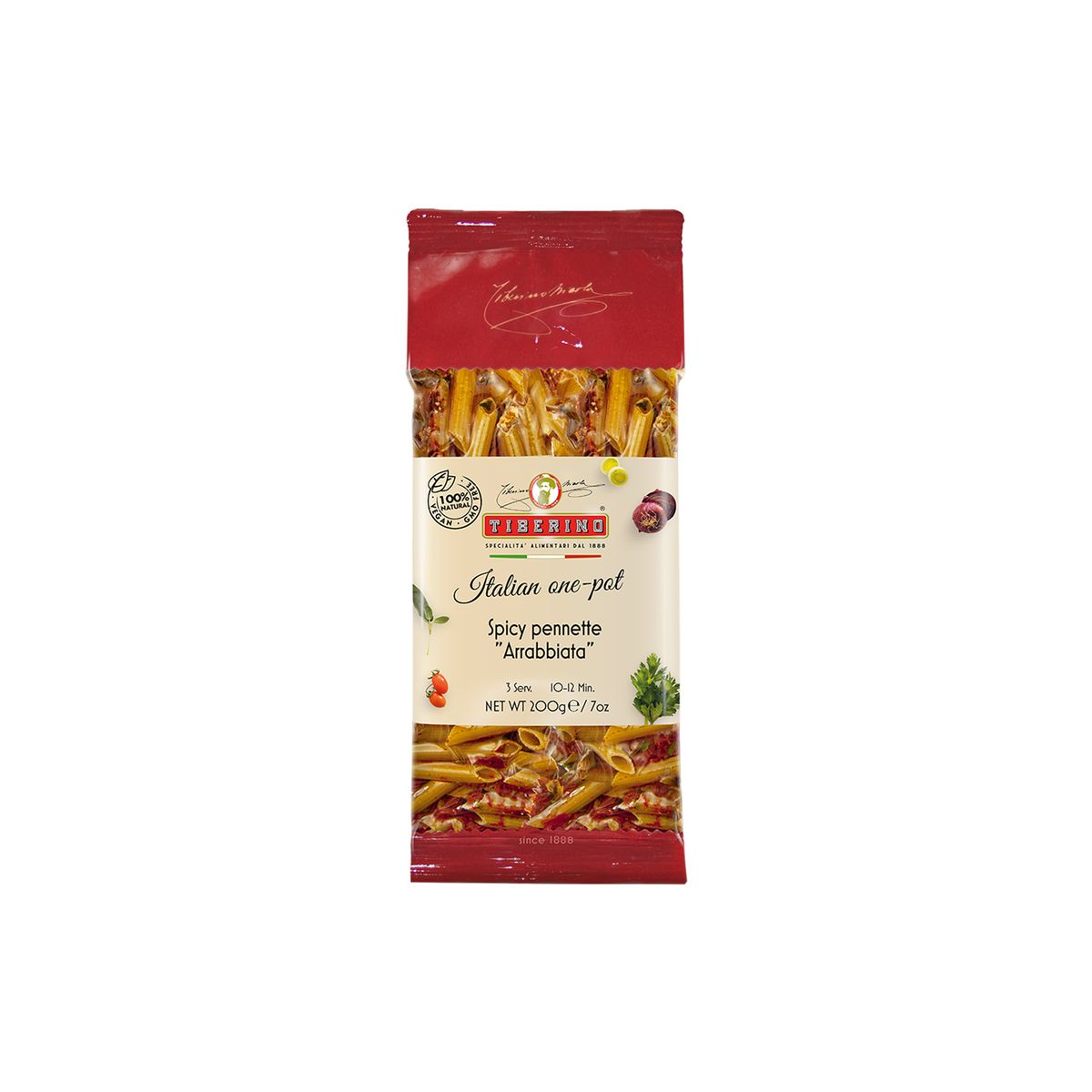 TIBERINO - Pasta Pennette Picante Arrabbiata Tiberino 1 x 200 gr
