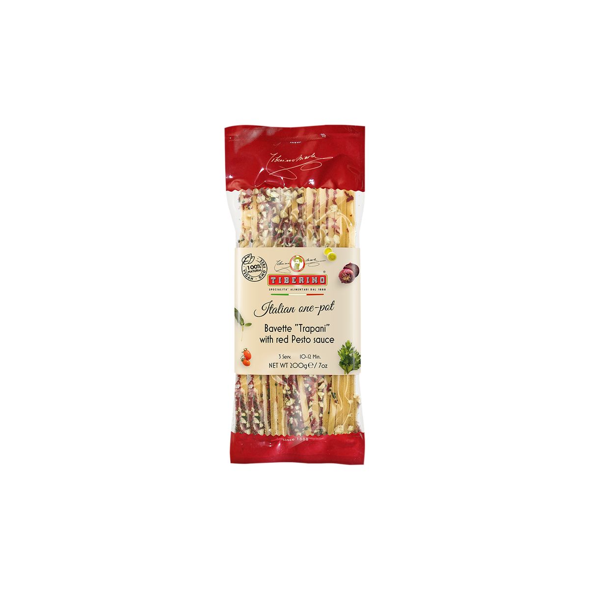 TIBERINO - Bravette Trapani Pesto Rojo Tiberino - 200 gr