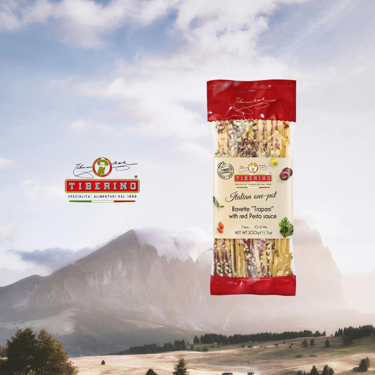 TIBERINO - Bravette Trapani Pesto Rojo Tiberino - 200 gr