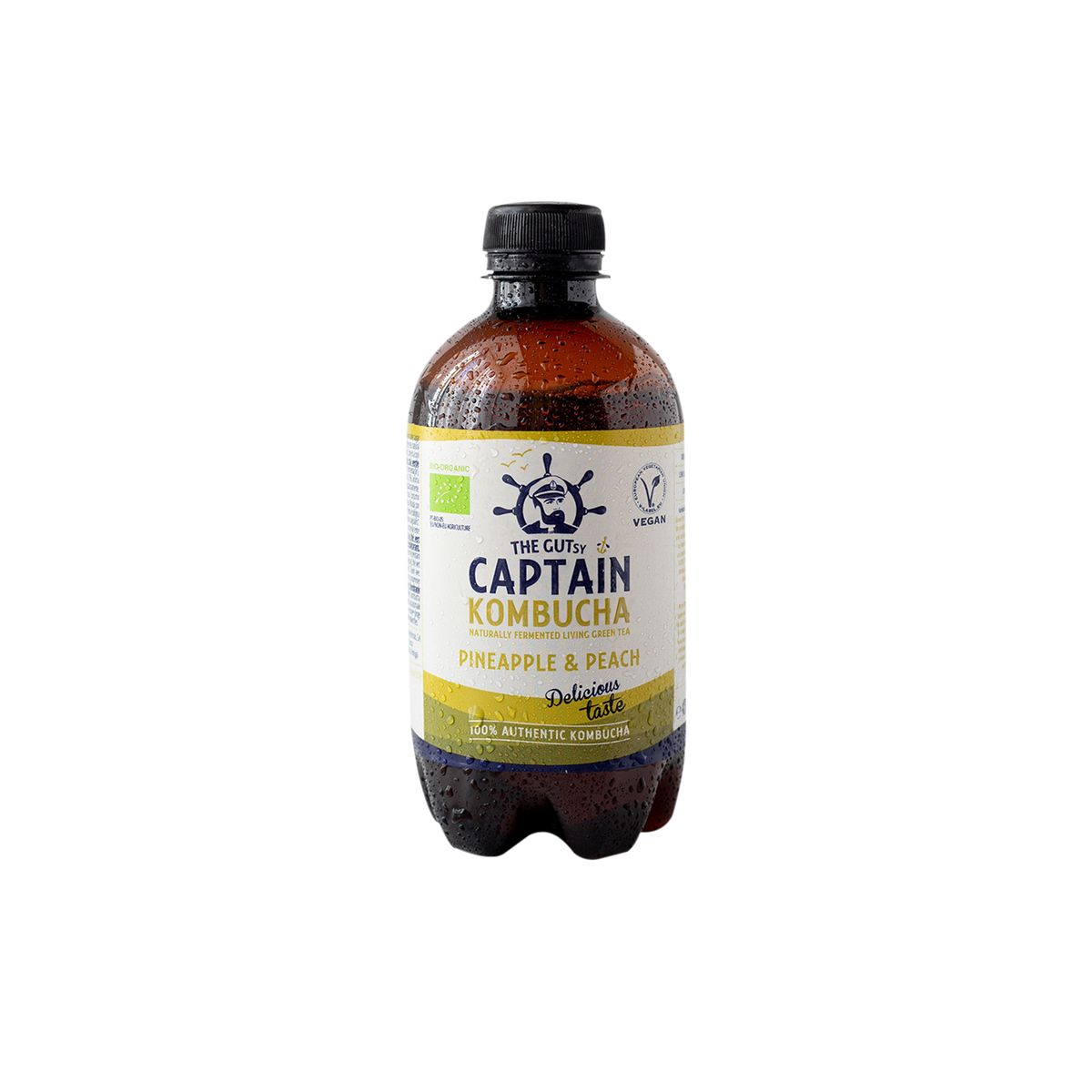 THE GUTSY CAPTAIN - Kombucha Piña Durazno Gutsy Captain - 400 ml 