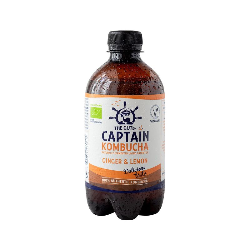 THE GUTSY CAPTAIN - Kombucha Jengibre Limón Gutsy Captain - 400 ml 