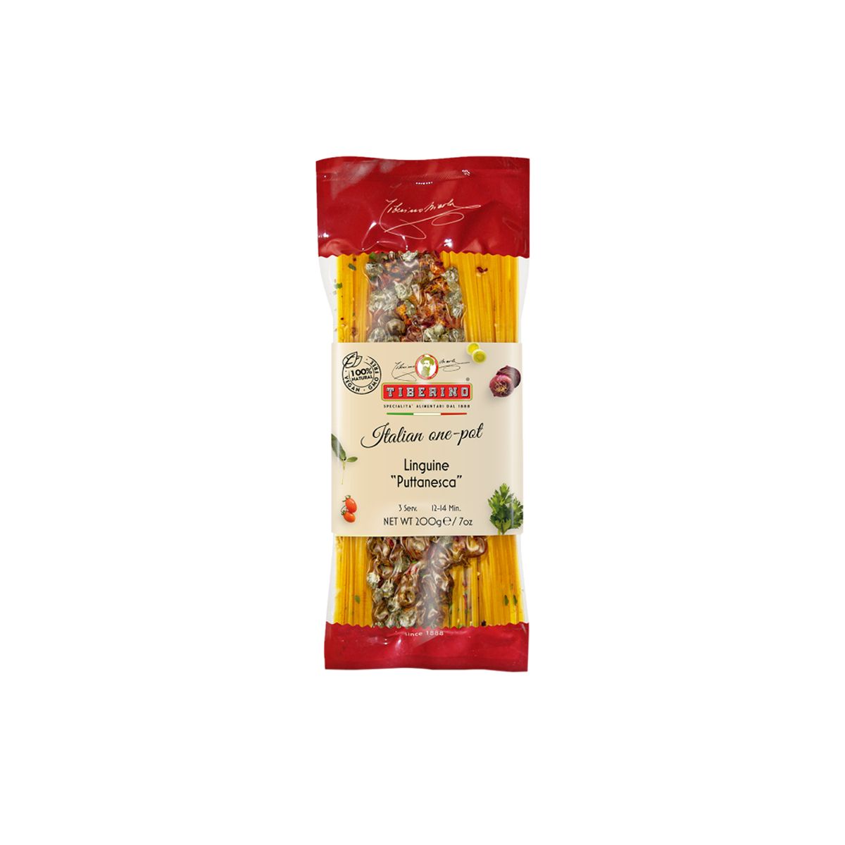TIBERINO - Pasta Linguini Picante Putanesca Tiberino - 200 gr