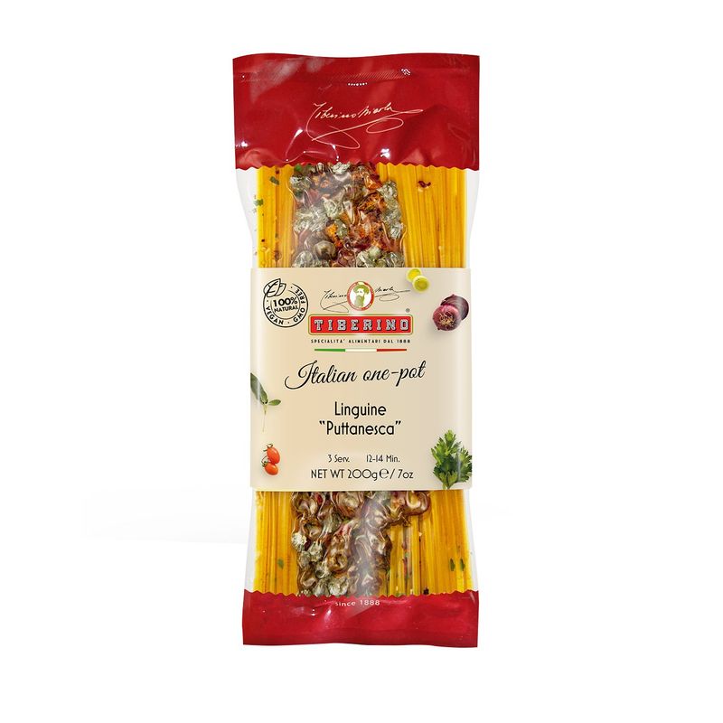 TIBERINO - Pasta Linguini Picante Putanesca Tiberino - 200 gr