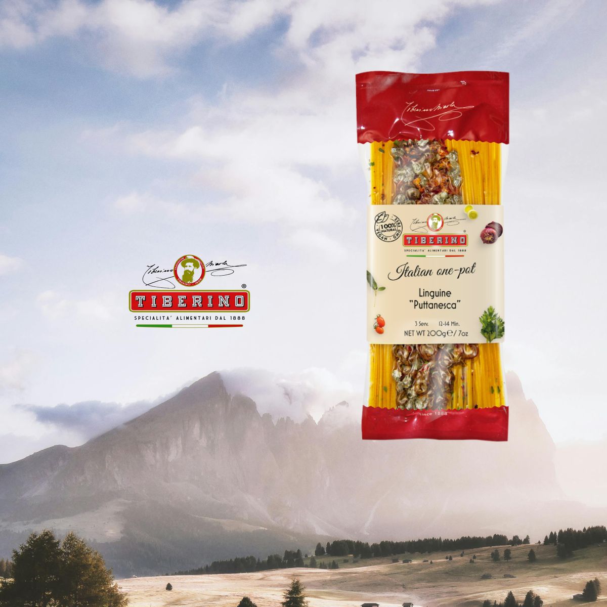 TIBERINO - Pasta Linguini Picante Putanesca Tiberino - 200 gr