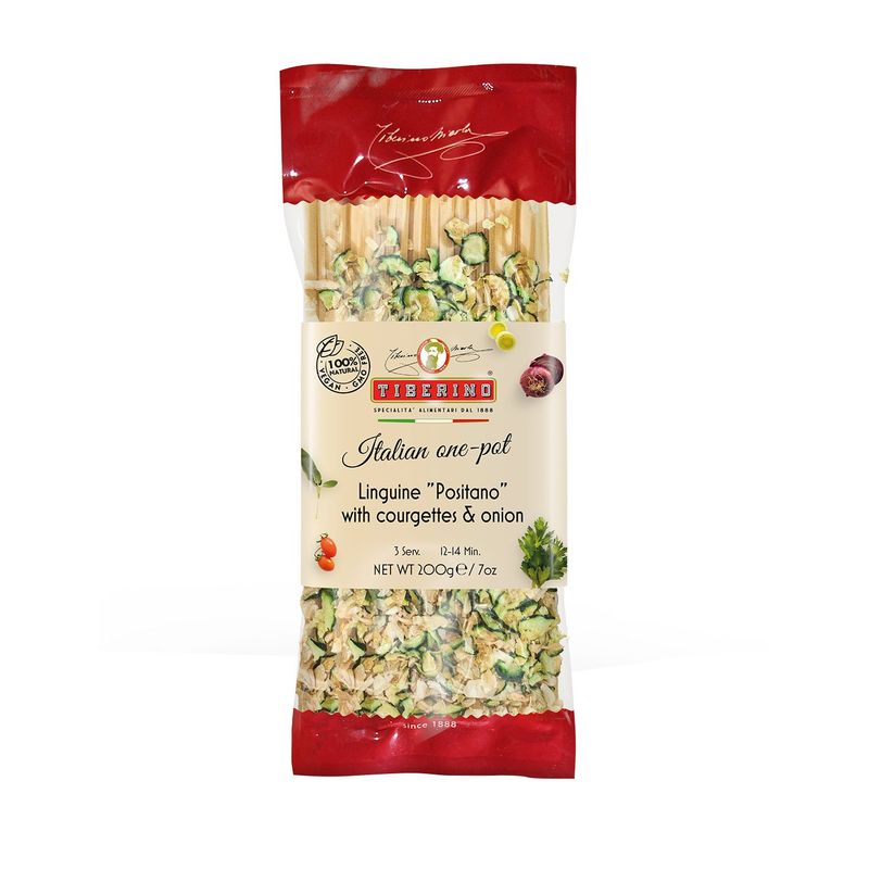 TIBERINO - Linguini con Calabacin y Cebolla Tiberino - 200 gr