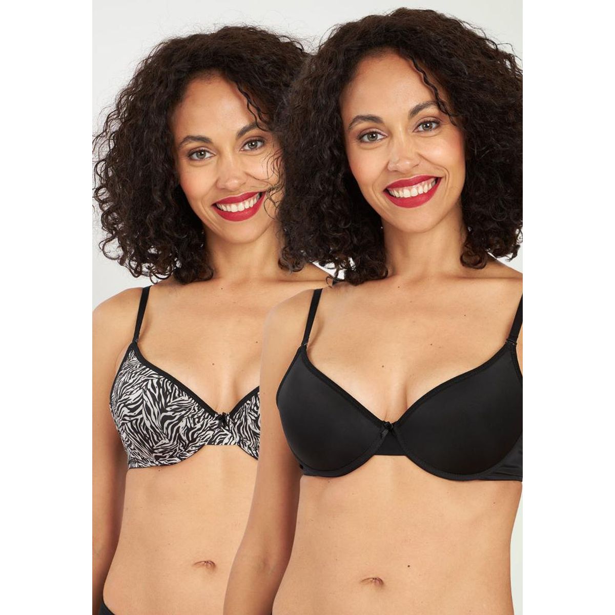 KAYSER - PACK 2X  Sosten  Push Up Microfibra P250023-NEG Kayser - Negro