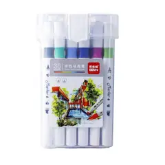 GENERICO - Set 36 Plumones Doble Punta Profesionales Para Artes