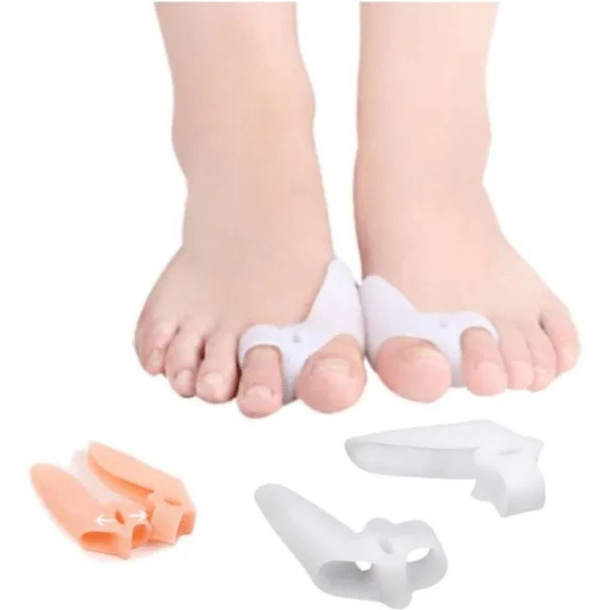 LIKE SHOP - Pack 2 Corrector Juanete Ambos Pies Separador Dedo Silicona 025
