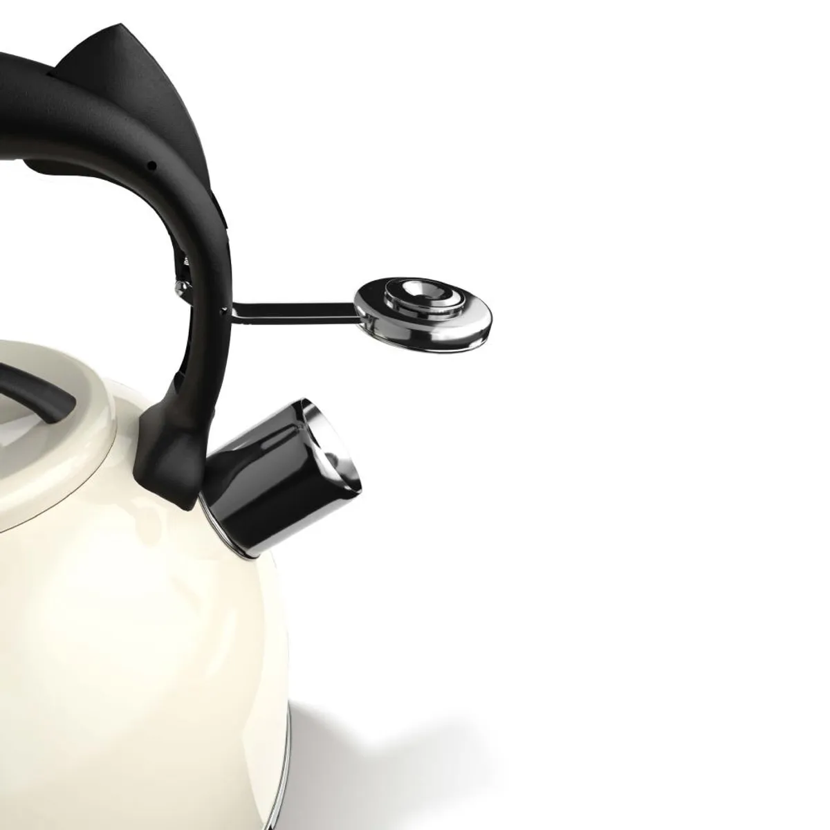 WENS - Tetera Acero Inoxidable Con Mango 3Lts Crema Selene Wens