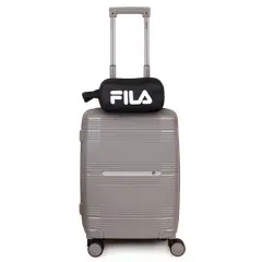 F - Pack Maleta cabina con usb Chic gris 10K + Estuche Spark silver