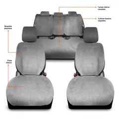 CWAGEN - Fundas de Asientos para Auto Wagen Covers - Set Completo