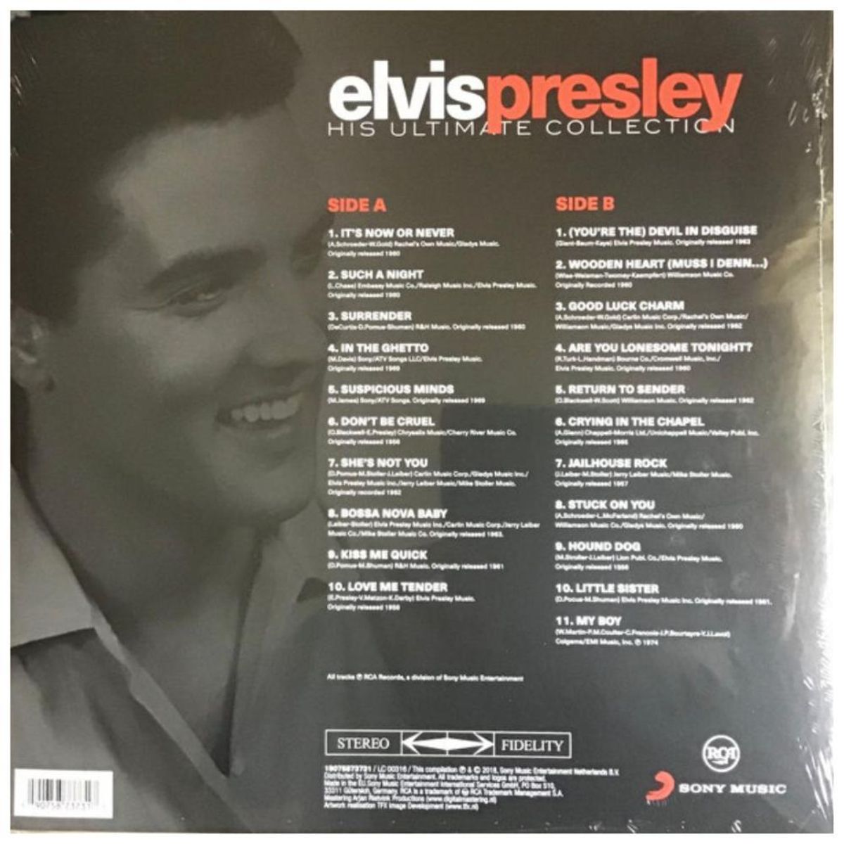 HITWAY MUSIC - ELVIS PRESLEY - HIS ULTIMAT COLLECTION - VINILO