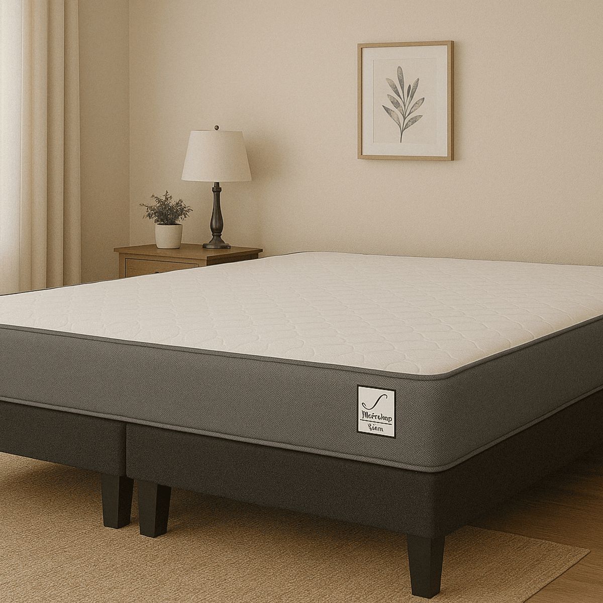 HOME FACTORY - Cama Europea 2 plazas Basic Inmuebles Dreams