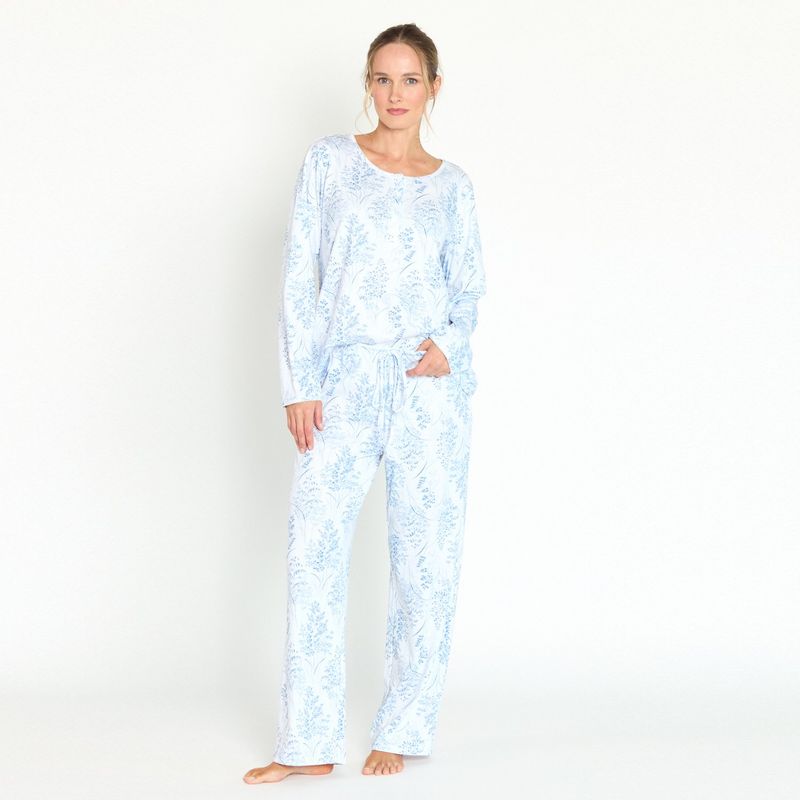 BARBIZON - Pijama de Mujer New Cuore Blanco Estampado