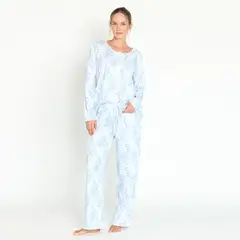 BARBIZON - Pijama de Mujer New Cuore Blanco Estampado