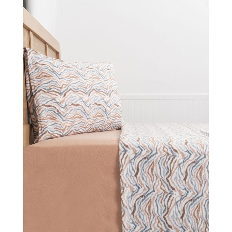 MASHINI - Sábana de polar  2 plazas Estampada Rapel