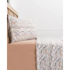 MASHINI - Sábana de polar 2 plazas Estampada Rapel