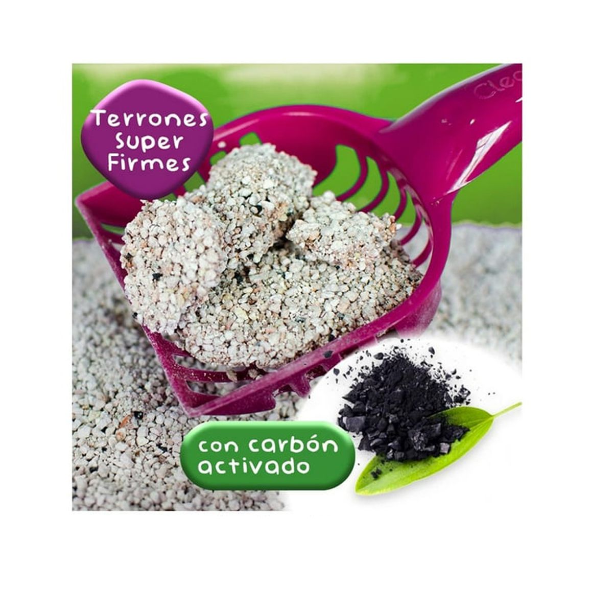 CAT LITTER - Arena Sanitaria Premium Bentonita con Carbón Activo Lavanda12 Kilos