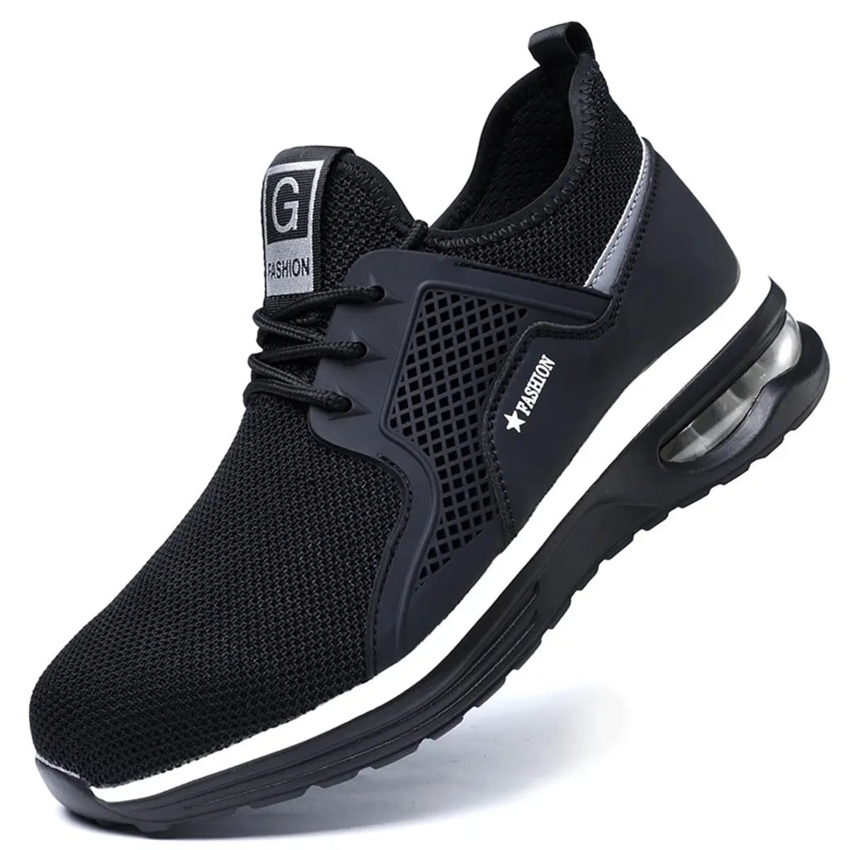 TIOZONEY - Zapatos de seguridad para hombre