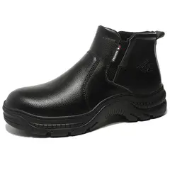 TIOZONEY - Botas de seguridad de PU para hombre
