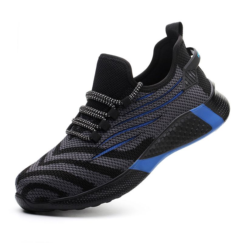 TIOZONEY - Zapatos De Seguridad Transpirables A Prueba De Golpes - Negro