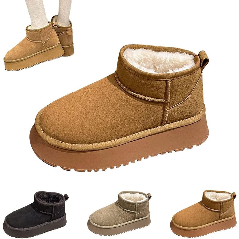 TIOZONEY - Engrosar las botas de nieve - Amarillo.