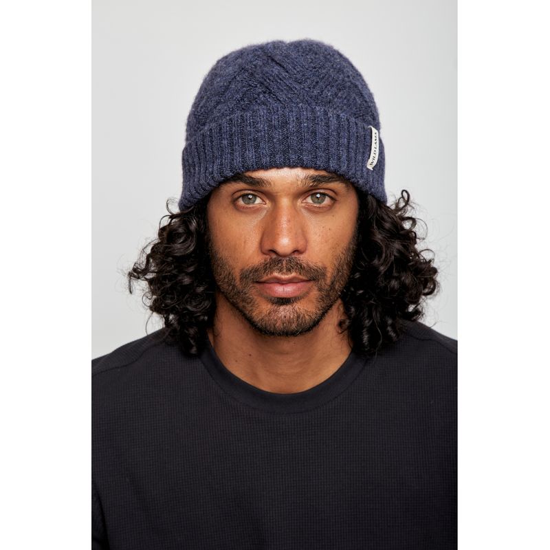 WILD LAMA - Gorro Cabos Reciclado Azul